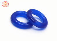 Μπλε μισό διαφανές προσαρμοσμένο μέγεθος αντίστασης θερμότητας δαχτυλιδιών σιλικόνης Ο