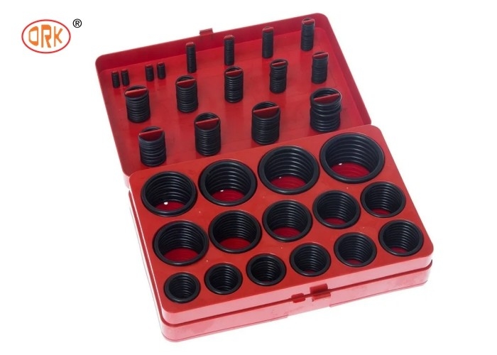 Μαύρα Leakproof NBR Ο δαχτυλίδια 382pcs στις κόκκινες μπλε κίτρινες εξαρτήσεις δαχτυλιδιών Ο για το φορτηγό