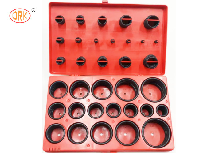 Μαύρα Leakproof NBR Ο δαχτυλίδια 382pcs στις κόκκινες μπλε κίτρινες εξαρτήσεις δαχτυλιδιών Ο για το φορτηγό
