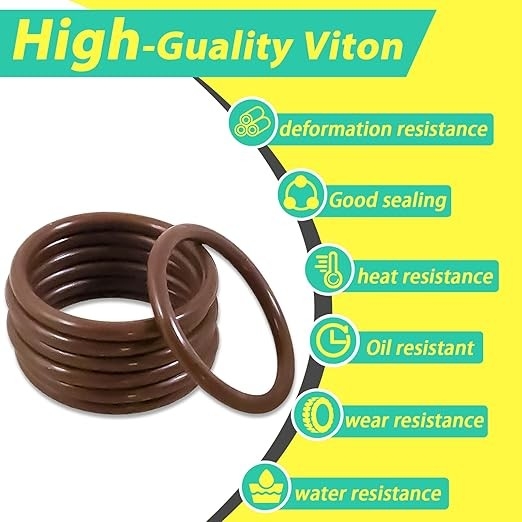 Υψηλής αντοχής 386PCS FKM 75A καφέ υδραυλικά O Ring Kit για την αυτοκινητοβιομηχανία βρύση επισκευή σφραγίδες