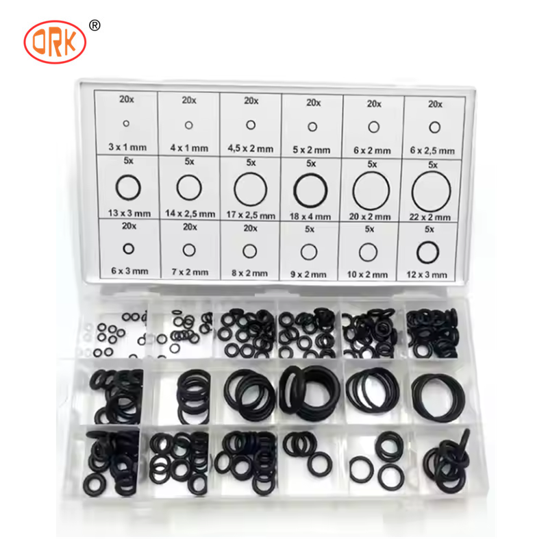 Universal Rubber O Ring Kit, Multi-Size O-Ring in Storage Case, High Elasticity Seals, NBR FKM EPDM Silicone Available for Static & Light Dynamic Sealing